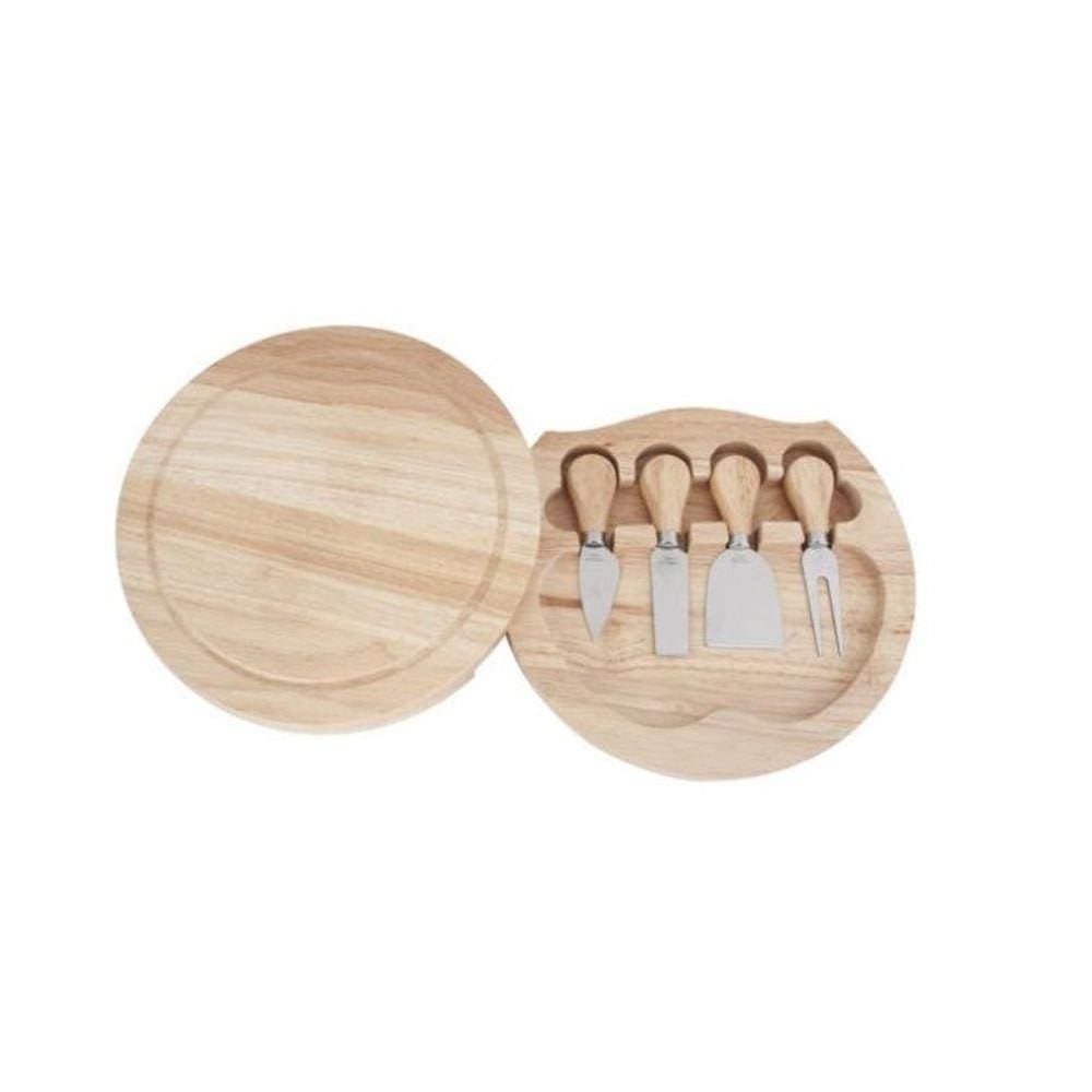 Conjunto Tábua Para Queijo Com Utensílios