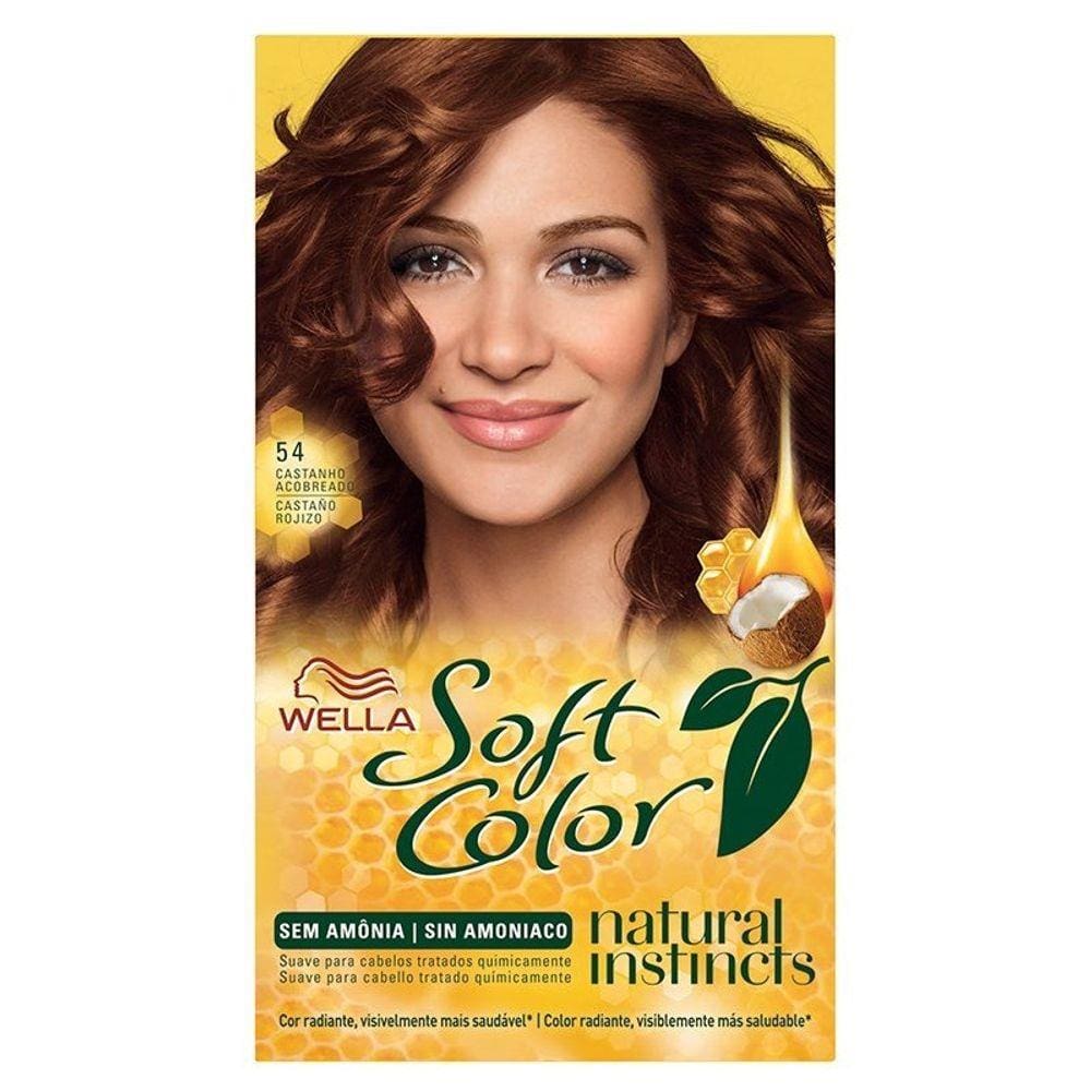 Kit Tintura Soft Color Castanho Acobreado 54 Soft Color