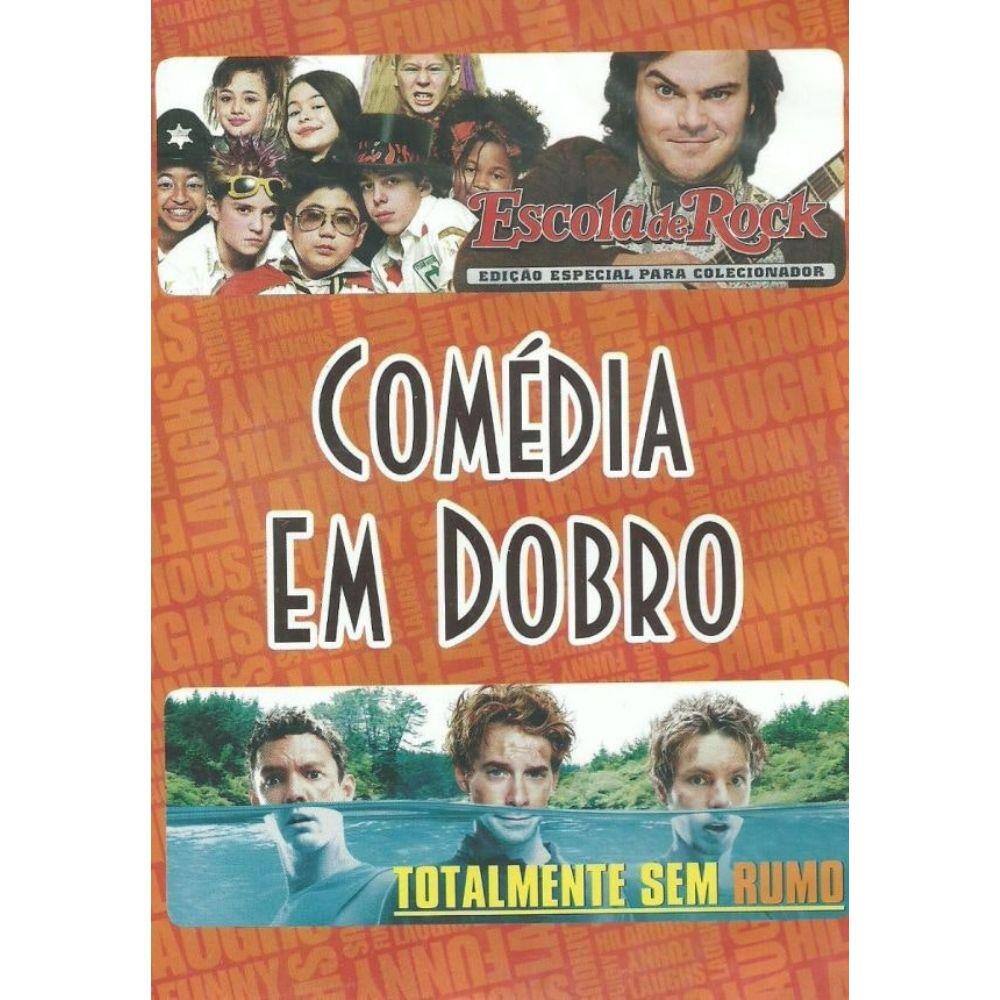 Dvd Comédia Em Dobro - Escola De Rock - Totalmente Sem Rumo