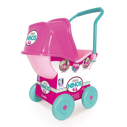 imagem-Carrinho de Boneca Nino`s - Rosa/Verde - Cotiplás