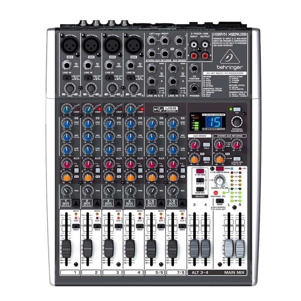 Mesa de Som Behringer Mixer Xenyx X1204 Usb BiVolt