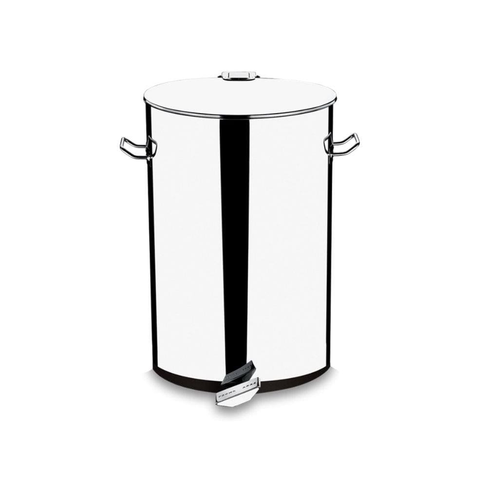 Lixeira inox pedal decorline lixeiras brinox