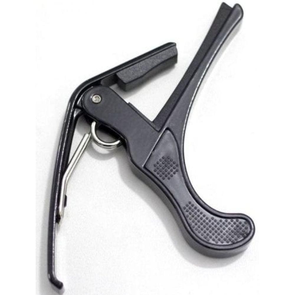 Capotraste Abraçadeira Violão Guitarra Dolphin Metal Preto