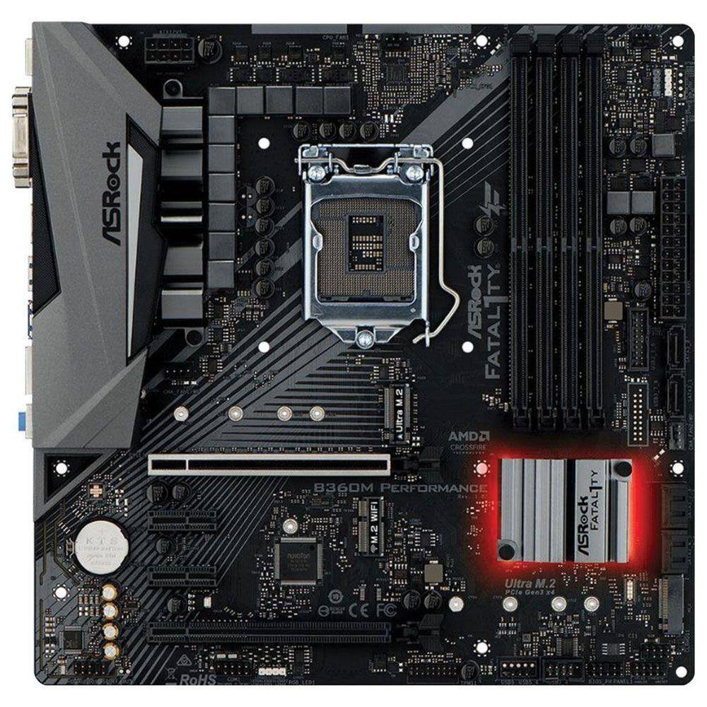 Placa-mãe Asrock Fatality B360M Performance - Ddr4 | Extra