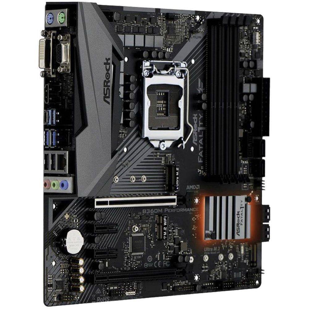 Placa-mãe Asrock Fatality B360M Performance - Ddr4 | Extra