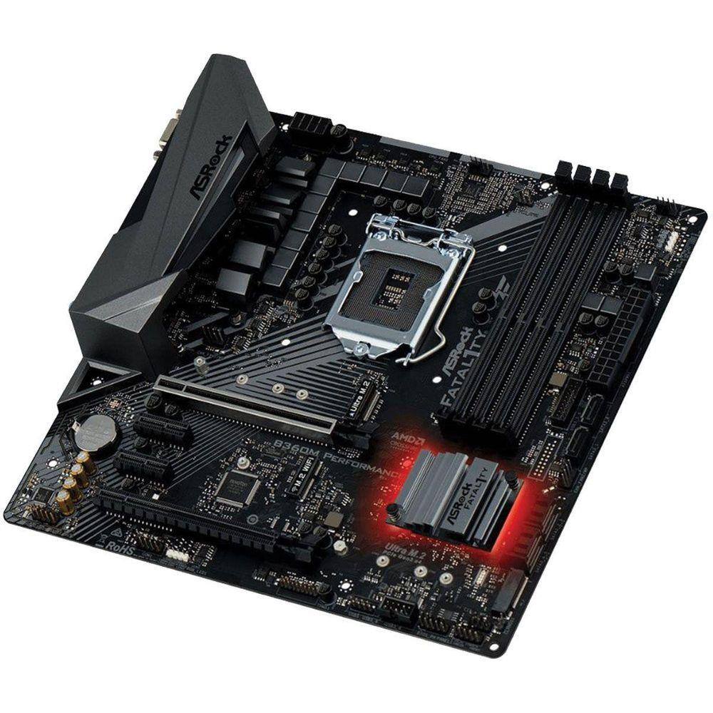 Placa-mãe Asrock Fatality B360M Performance - Ddr4 | Extra