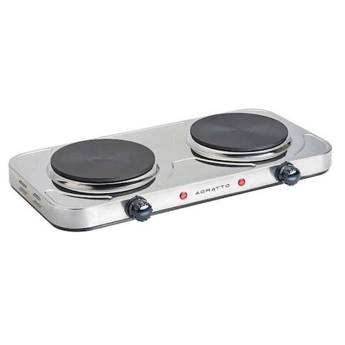 Menor preço em Fogão Elétrico de Mesa 2 Bocas Inox 2000w