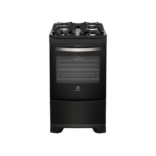 Fogão De Piso Preto E Mesa De Vidro Temperado Electrolux (52Gp) - Bivolt Menor preço em Fogão De Piso Preto E Mesa De Vidro Temperado Electrolux (52Gp) - Bivolt