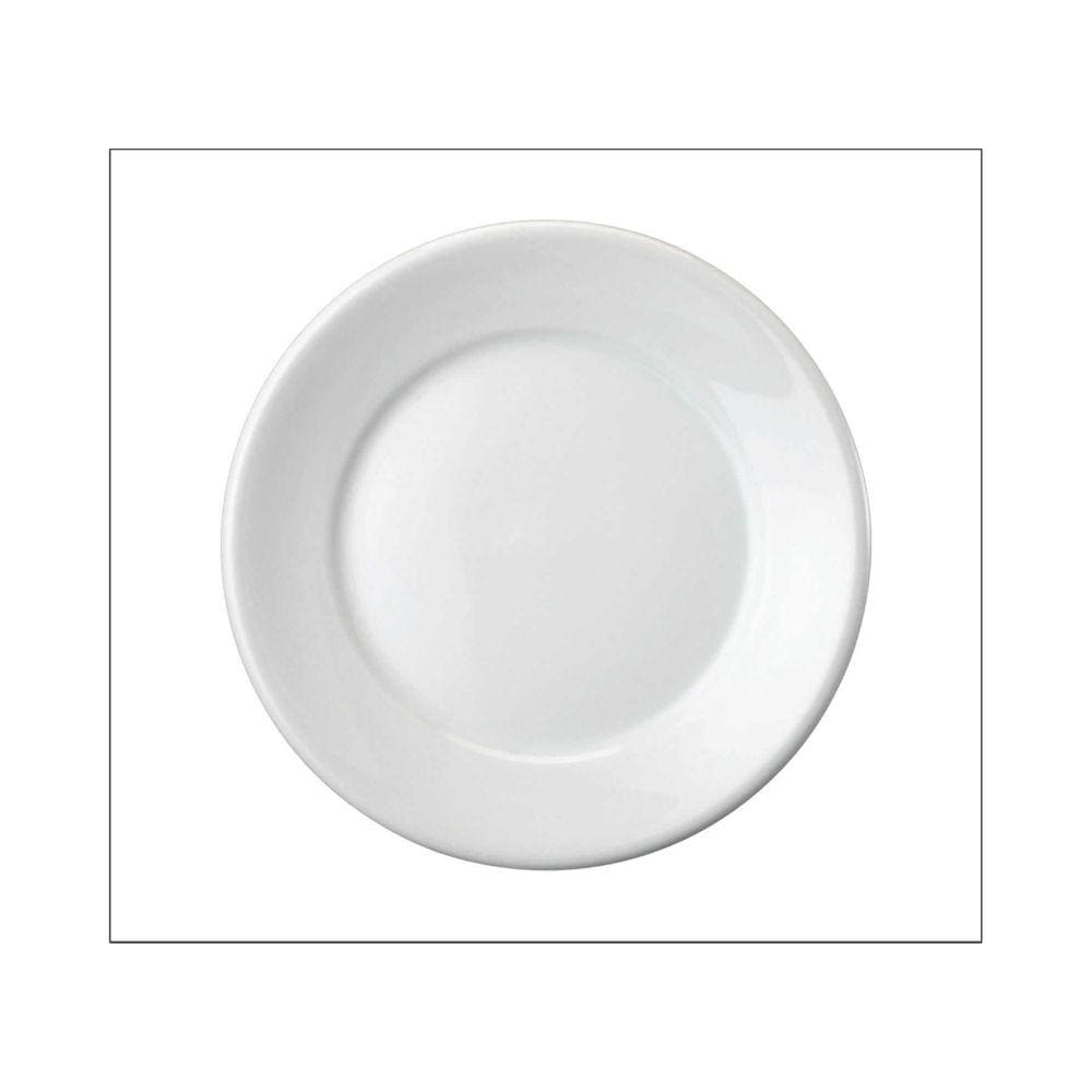 Prato Sobremesa Porcelana 19 cm Convencional Schmidt - SCH 003