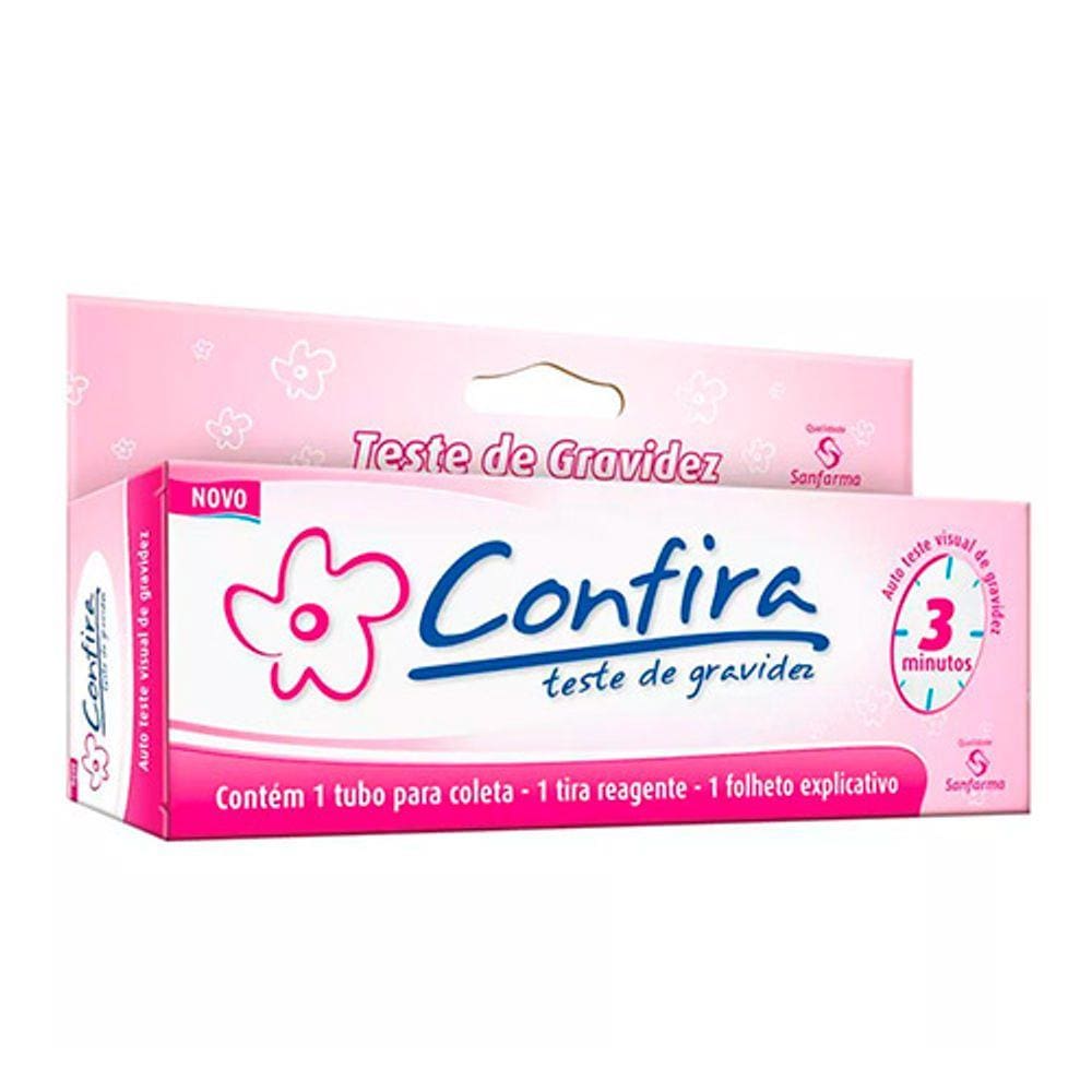 Teste De Gravidez Confira Sanfarma 1 Unidade