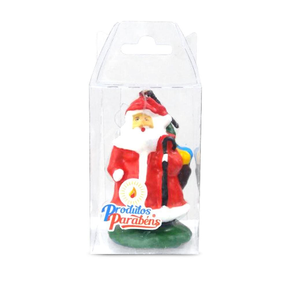 Enfeite de Natal Vela Papai Noel Produtos Parabéns