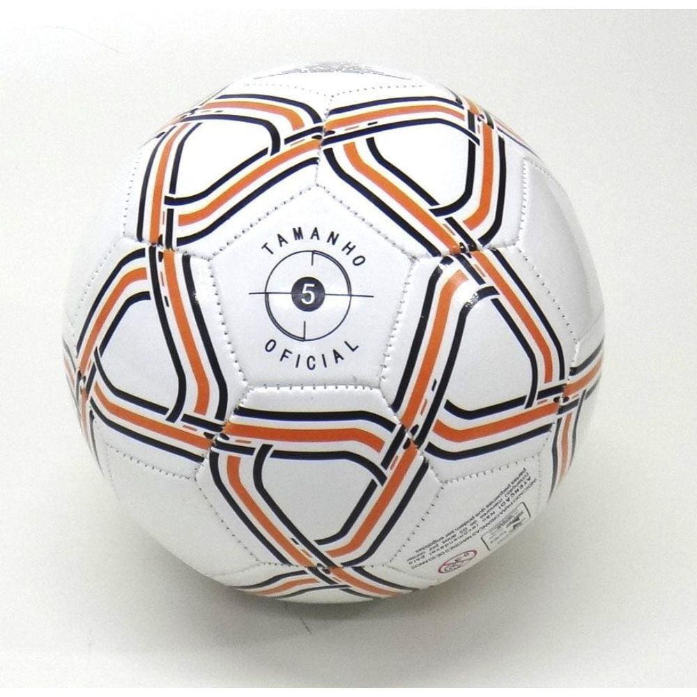 Bola Futebol Tamanho 5 Oficial Plástico Costurada 21 cm - 124611