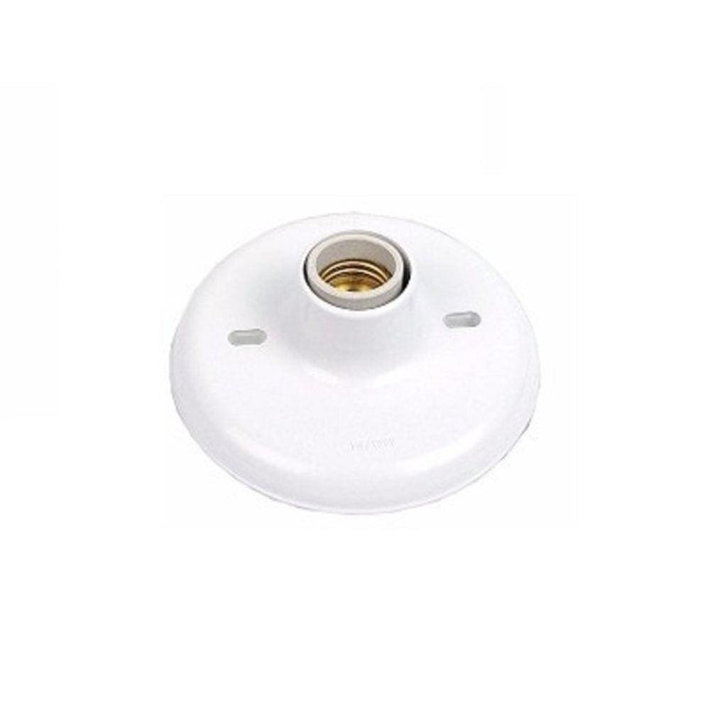 Plafon 100W Com Receptor Branco - Ilumi