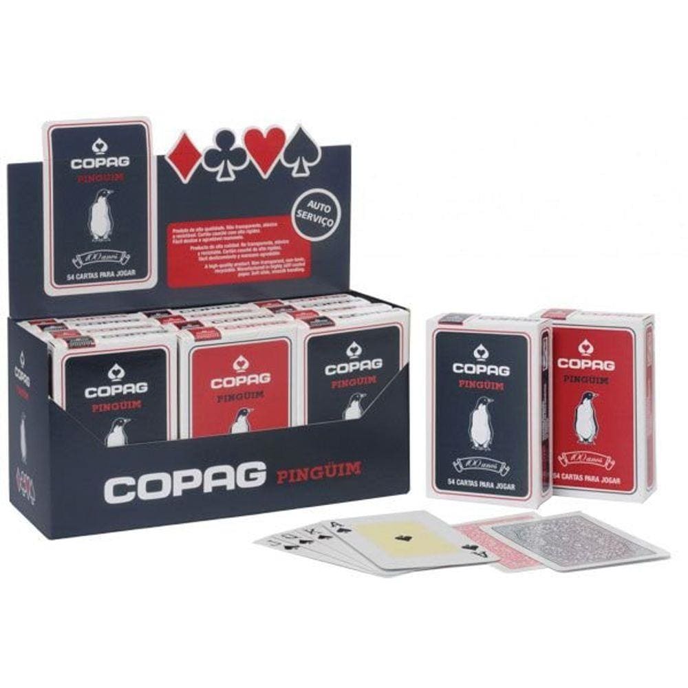 Baralho Pinguim Cartao Couche 305G. Copag