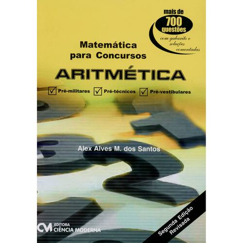 imagem-Livro - Matematica Para Concursos: Aritmética - Alex Santos