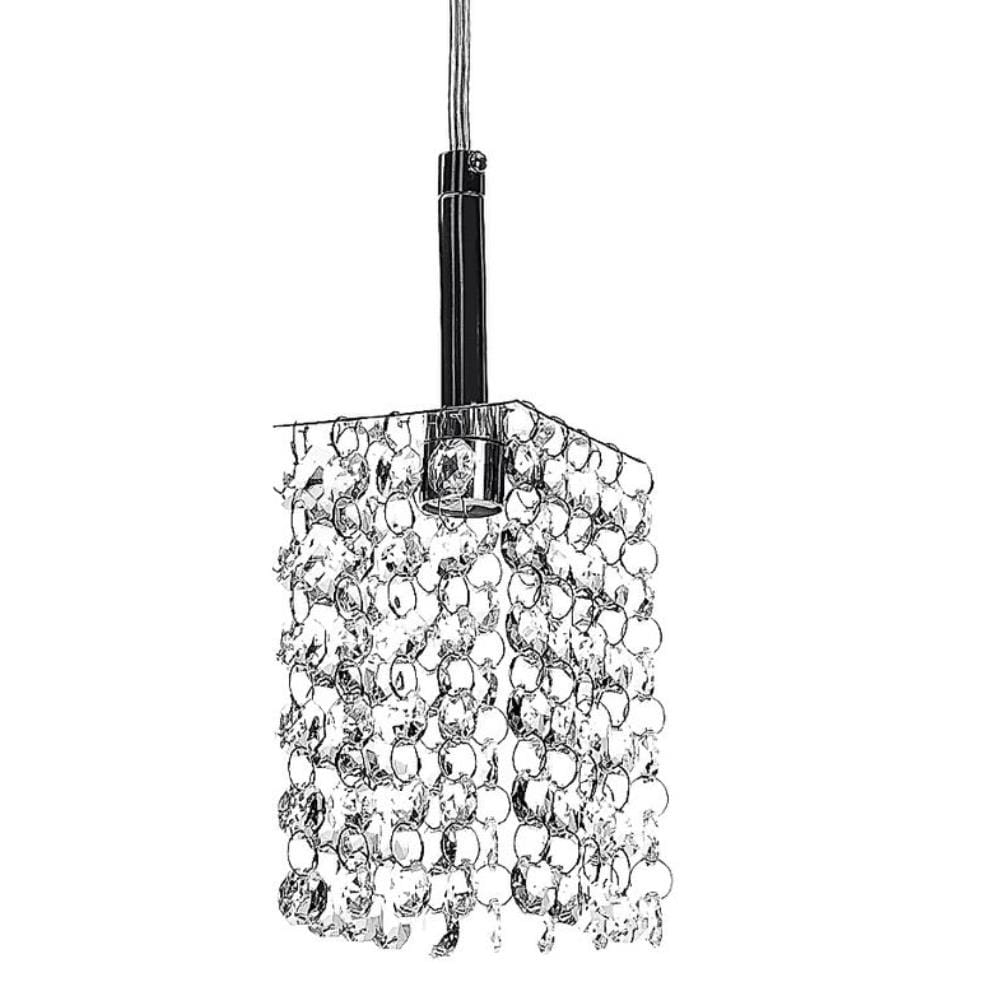 Lustre Pendente Quadrado Clearcast Cristal Legitimo Maravilhoso