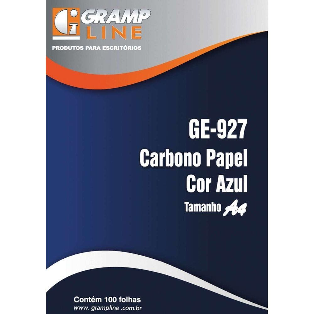 Papel Carbono para Lapis A4 Papel AZUL GE 927 GRAMP Line