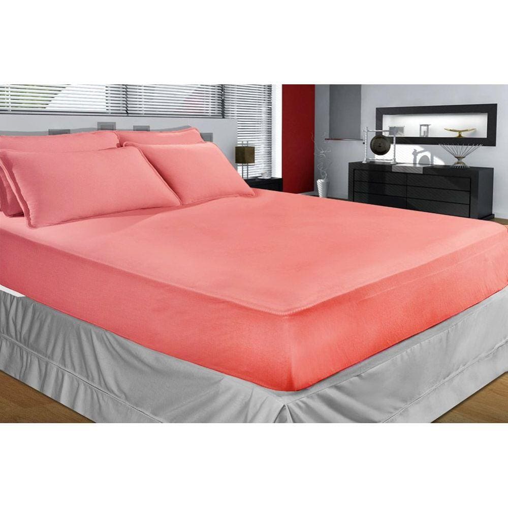 Jogo de Cama Malha - Casal - 3 Peças - 100% Algodão - SBX