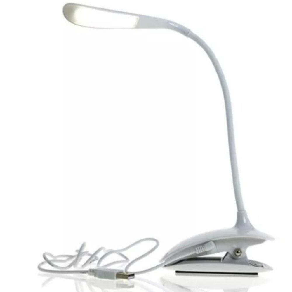 Luminária de Mesa com Garra Led Usb Table Lamp