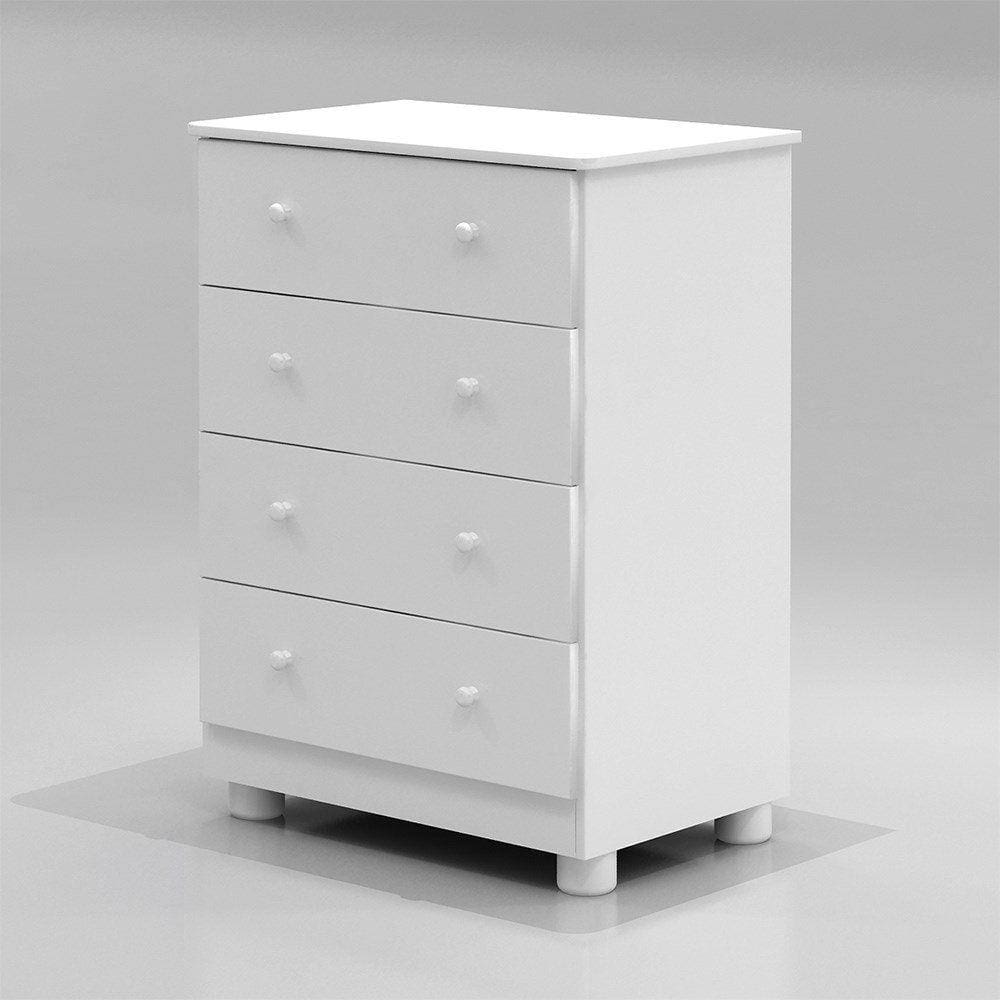 Cômoda Infantil Junior Móveis Peroba Branco Brilho