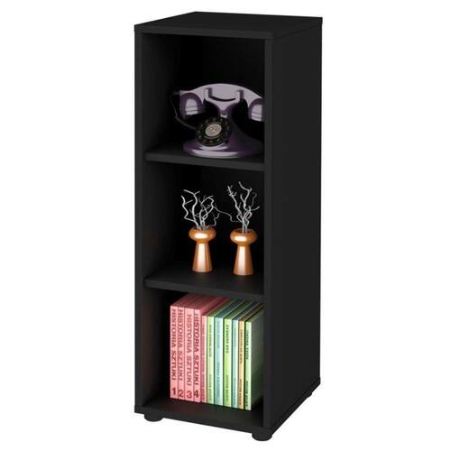 Estante Livreiro Clean 29,8cm com 2 Prateleiras Preto - Artany Menor preço em Estante Livreiro Clean 29,8cm com 2 Prateleiras Preto - Artany