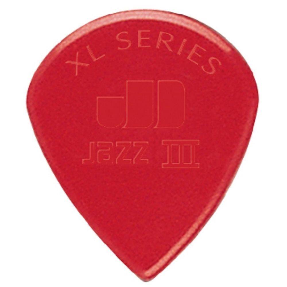Palheta Nylon Jazz Iii Vermelha Pacote Com 24 Dunlop