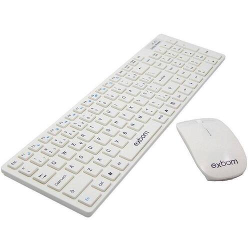 Menor preço em Kit Teclado E Mouse Sem Fio Wifi Usb 1600dpi 2.4ghz Smart Pc