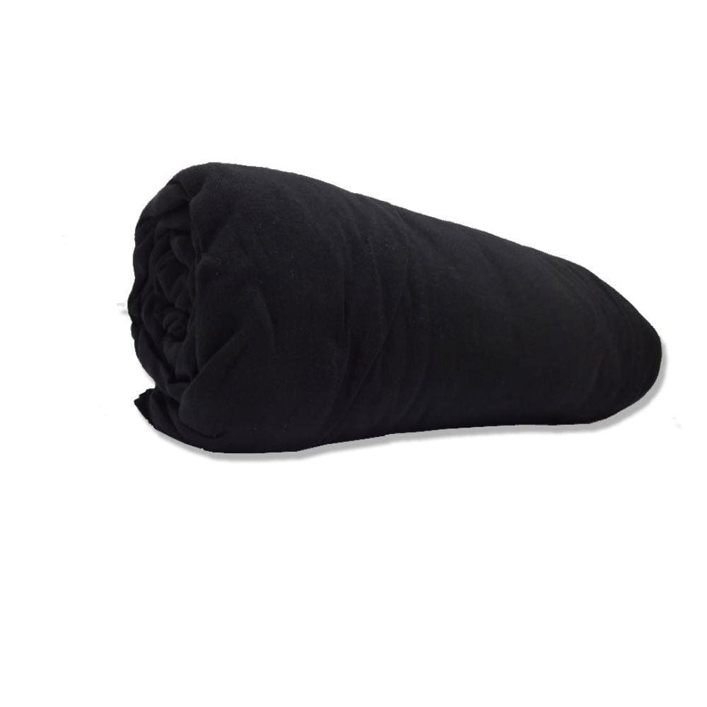 Lençol Avulso Com Elástico Solteiro Malha Penteada Preto