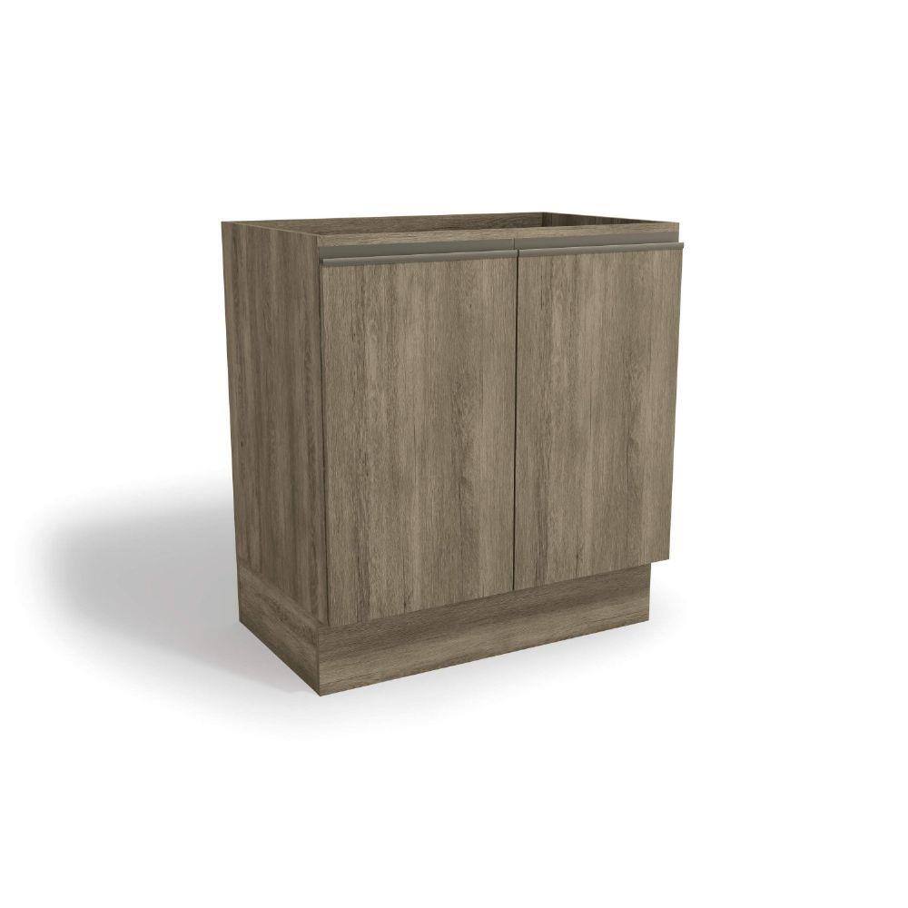 Balcão de Cozinha 2 Portas 80cm Maxxi Kappesberg Nogal