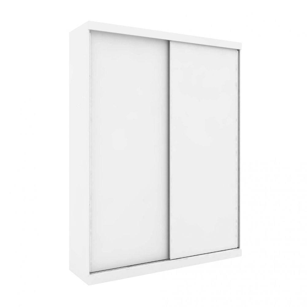 Guarda Roupa Modulado 2 Portas 3 Gavetas 1 Cabideiro 1 Calceiro 176cm Supreme Robel Branco Fosco/Branco Madeirado