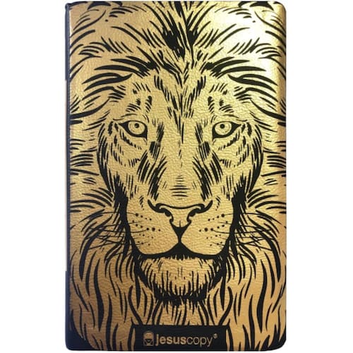 Menor preço em Livro - Bíblia Jesus Copy Leão - NVI Dourado