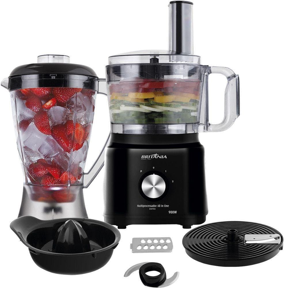 Multiprocessador Britânia All In One BMP900P 2 Velocidades + Pulsar 900W