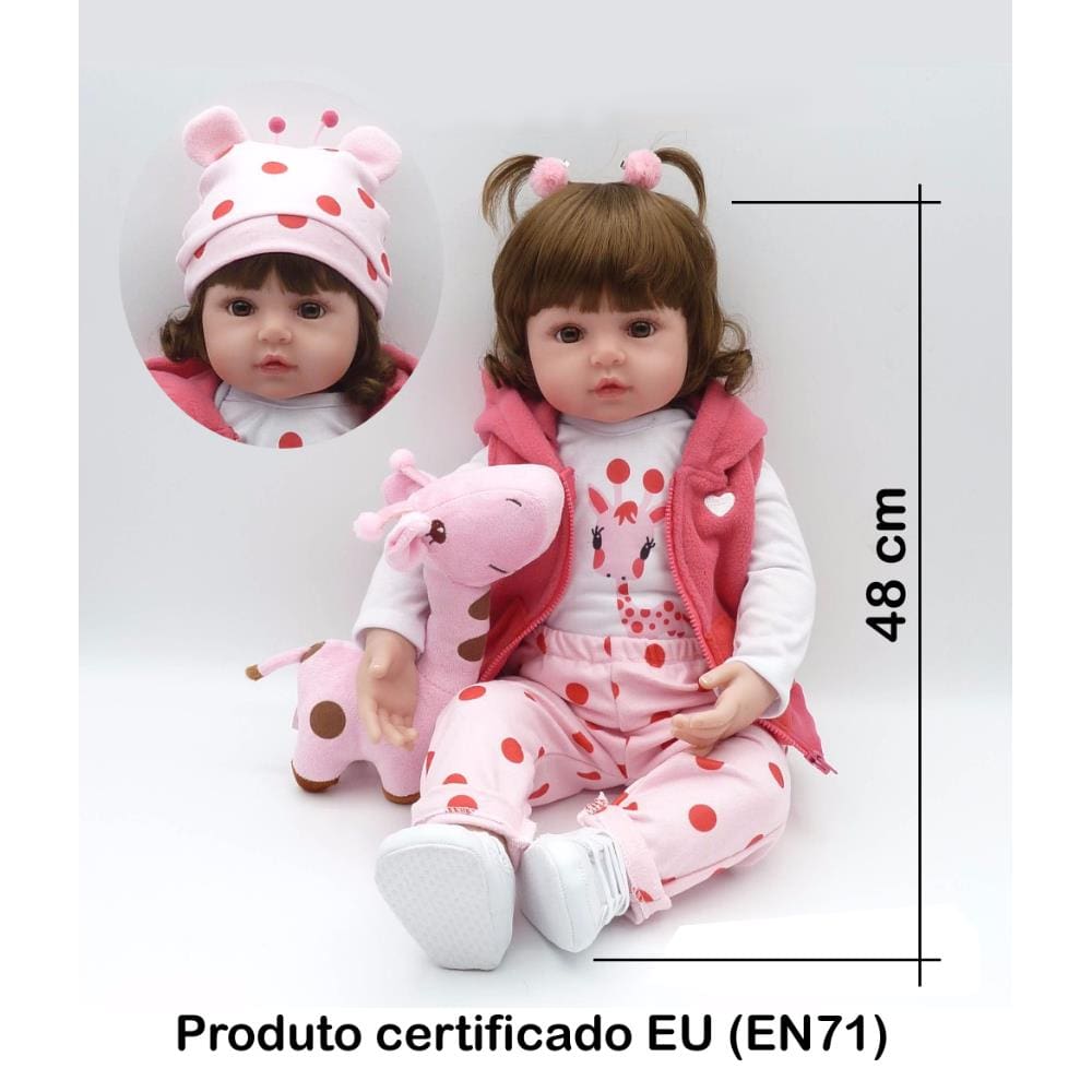 Boneca Bebê Reborn Silicone Pode da banho 100% Silicone - ShopJJ