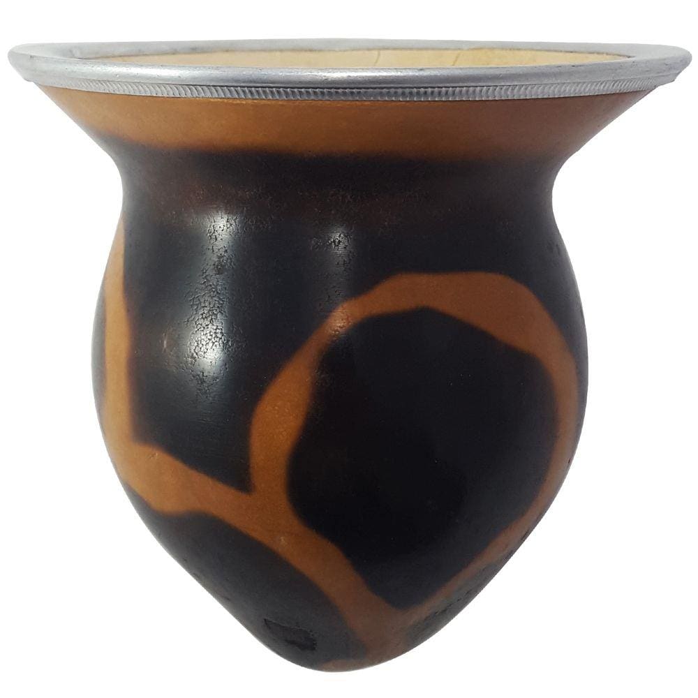 Cuia Para Chimarrão Tererê Mate Tradicional Porongo Sem Pé Malhada