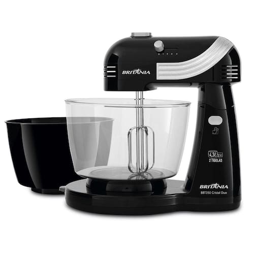 imagem-Batedeira Britânia BBT350P Cristal Duo 350W - 110V