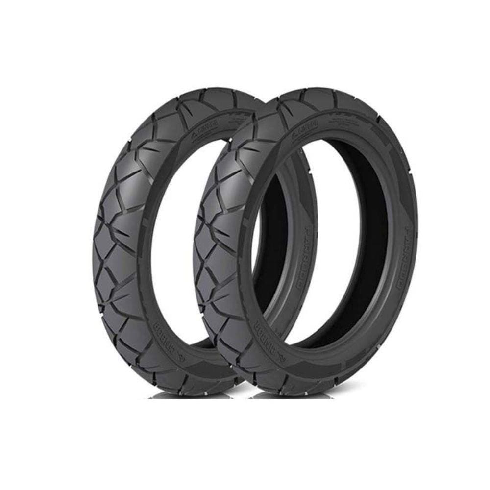 Par de Pneu Cinborg Parrudo 60/100-17 33L TT + 80/100-14 TT