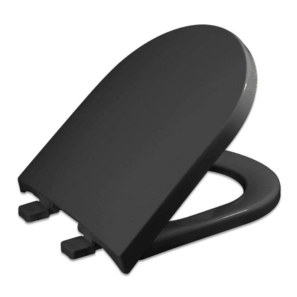 Assento Sanitário Termofixo Oval Esmaltado Tupan Preto