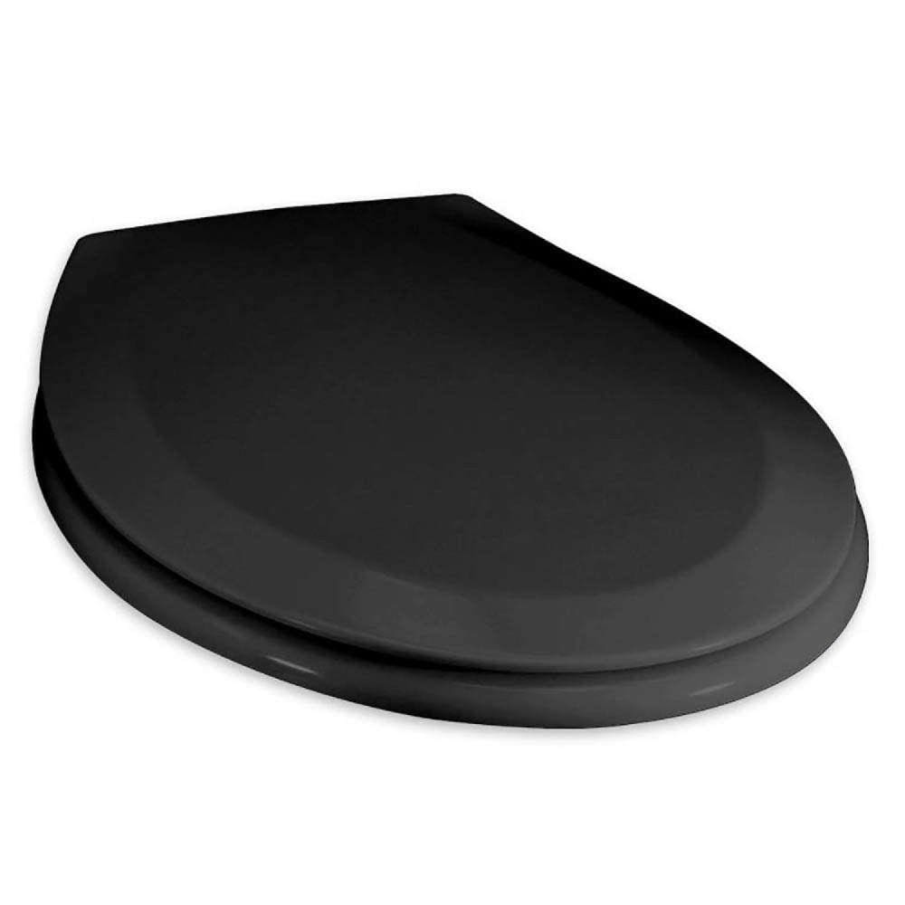 Assento Resina Oval Luxo para Louça Tupan Preto