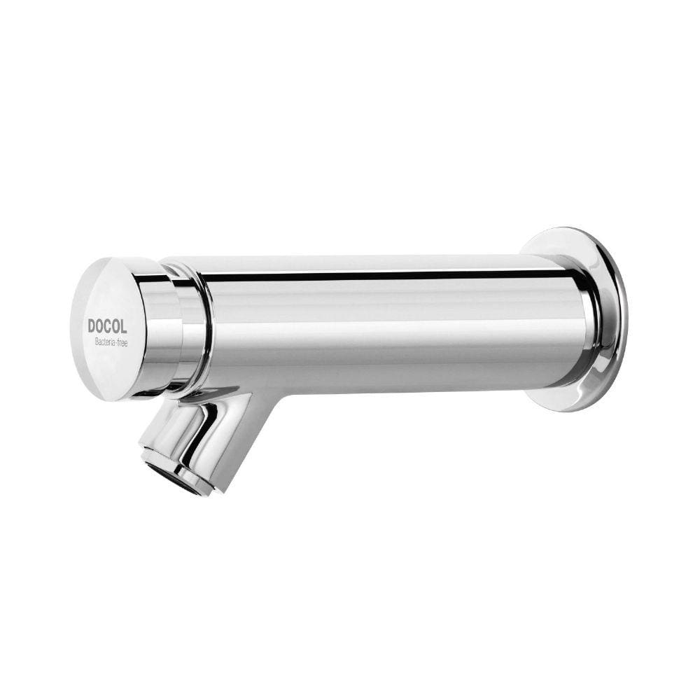 Torneira para Lavatório de Parede Pressmatic Deluxe com Regulador de Tempo Bactéria-free Docol