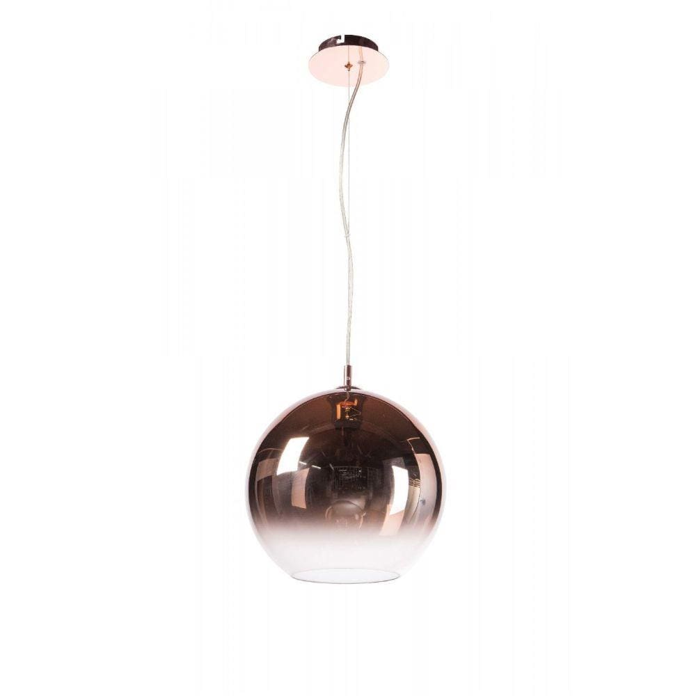 Pendente de Vidro Bocci 30cm Bella Iluminação Cobre