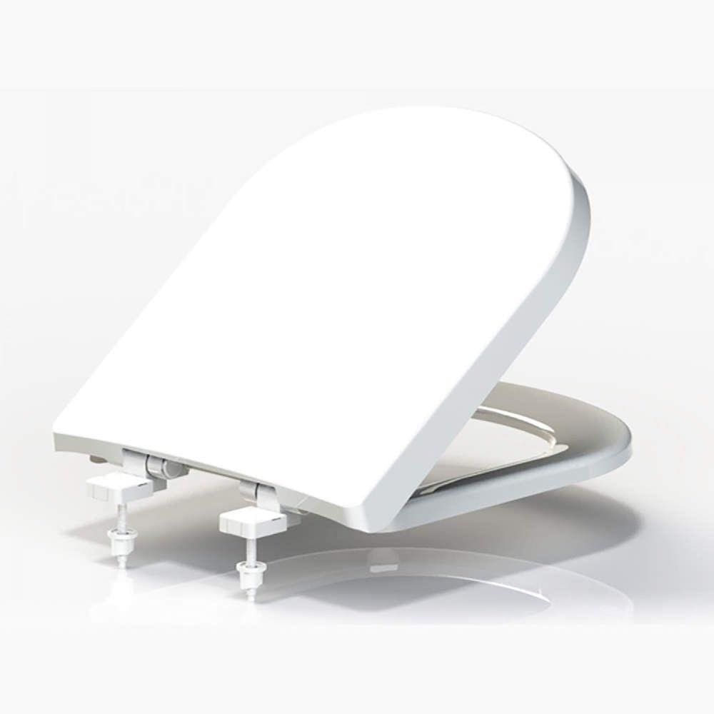 Assento Sanitário Resina Termofixa Soft Close Tupan para Bacia Vogue Plus/Life/Flox/Square Bege