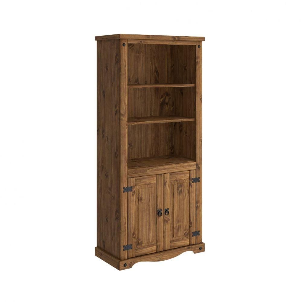 Armário 2 Portas 2 Prateleiras Rustic Line Móveis MPO Cera Xangai