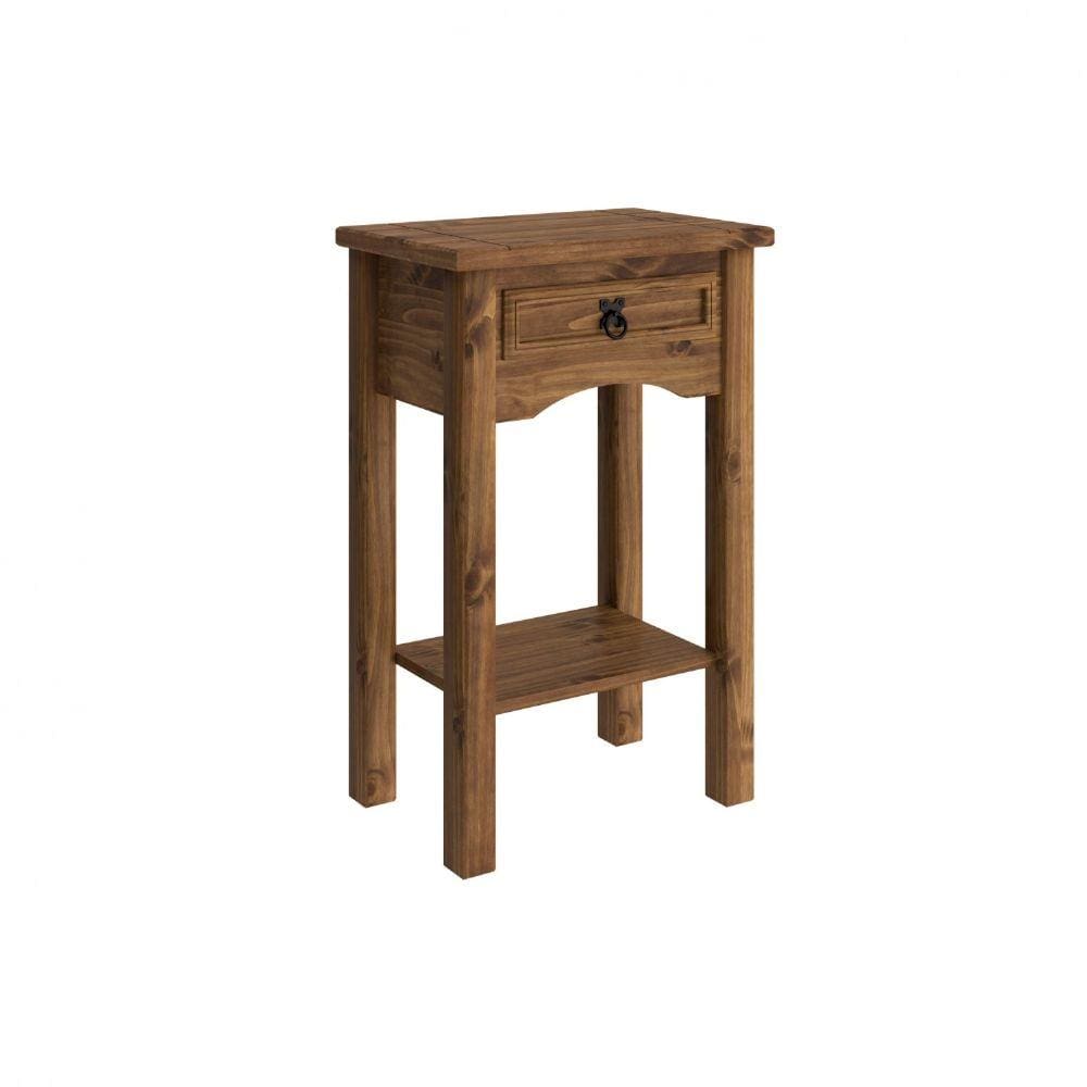 Mesa Lateral 1 Gaveta Rustic Line Móveis MPO Móveis MPO Cera Xangai
