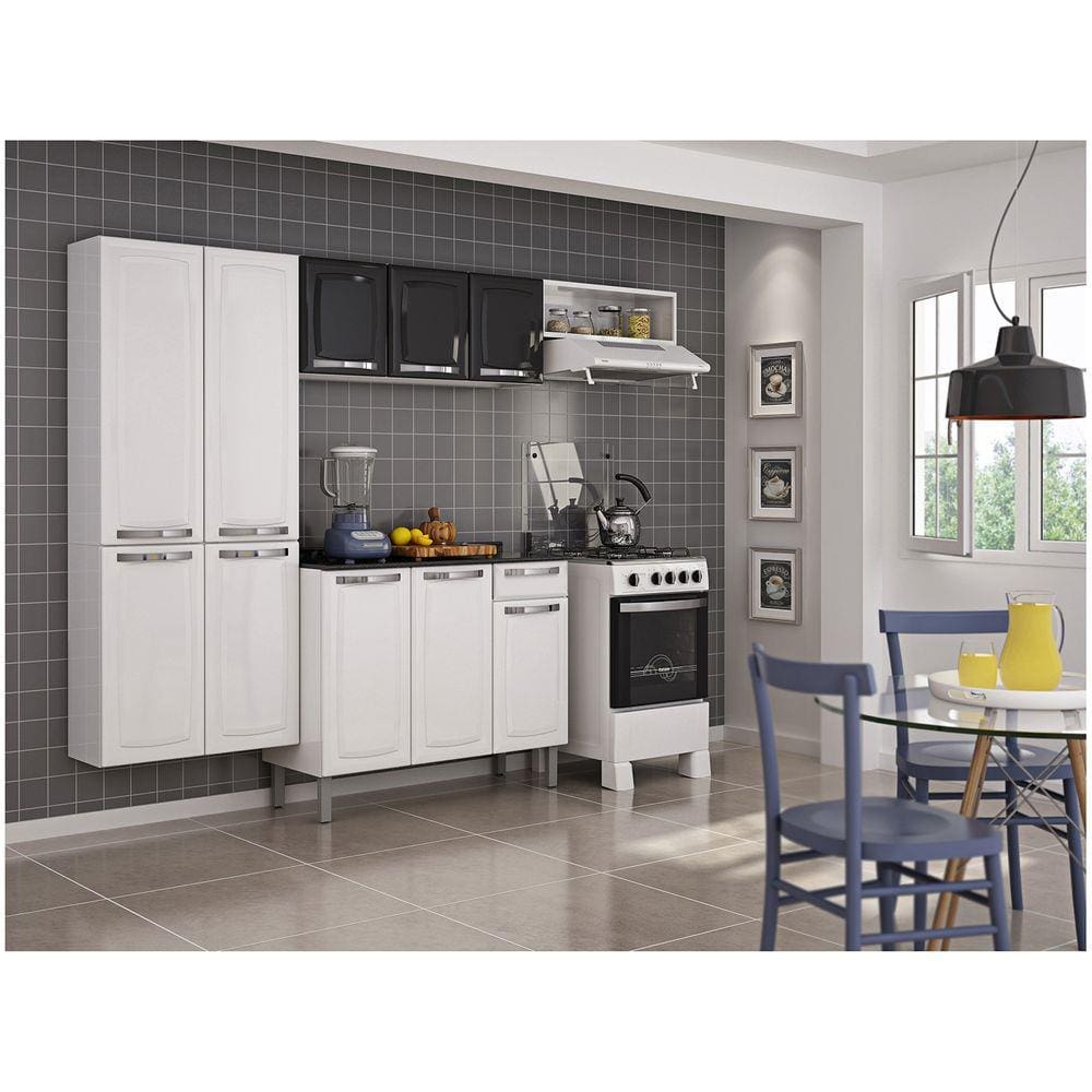 Cozinha Itatiaia Rose Compacta 4 Peças e Gabinete