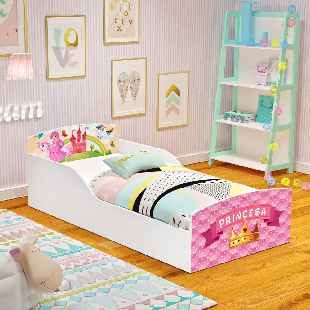 Cama Juvenil Barbie Star Com Dossel - Pura Magia