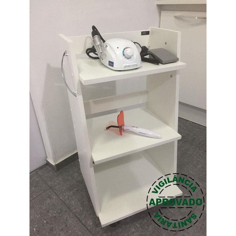 Mesa Auxilia Para Dentistas - Aparelhos Odontokart em MDF - Deki Premium