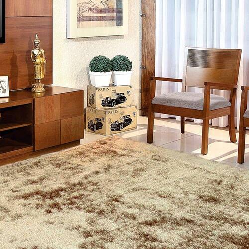 Tapete Felpudo para Sala e Quarto Casa Dona 100x150cm Bege Menor preço em Tapete Felpudo para Sala e Quarto Casa Dona 100x150cm Bege