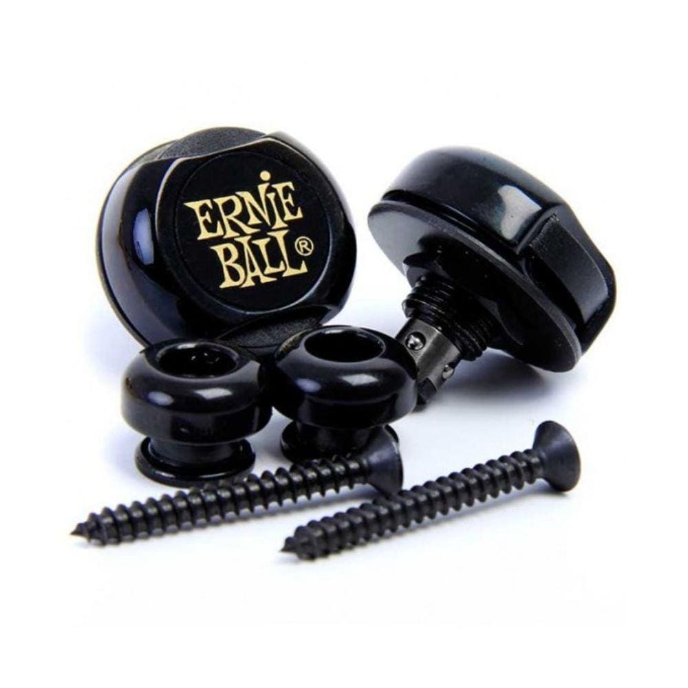 Strap Lock Trava Para Correias Ernie Ball 4601 Preto Par