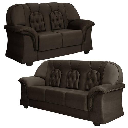 Conjunto Sofá 2 E 3 Lugares Suede Veludo Animale Athenas Menor preço em Conjunto Sofá 2 E 3 Lugares Suede Veludo Animale Athenas
