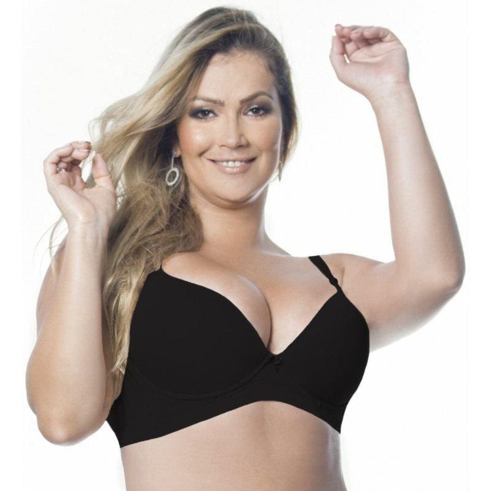 Sutiã Reforçado Plus Size Sustentação Copa C (Bojo Maior)Nayane Rodrigues Ref. 11048